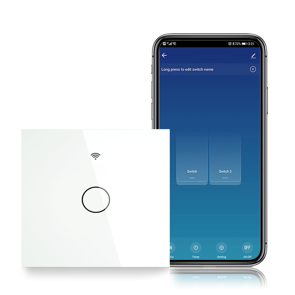 MOES ZS-EU1-WH-MS — สวิตช์ไฟ Zigbee